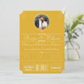 Mellow Yellow Save the Date Foto Lijst (Staand voorkant)