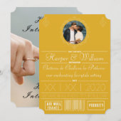 Mellow Yellow Save the Date Foto Lijst (Voorkant / Achterkant)