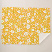 Mellow Yellow Sherpa Blanket Deken (Voorkant (horizontaal))