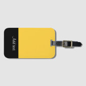 Mellow Yellow Sjabloon Bagagelabel (Voorkant (horizontaal))