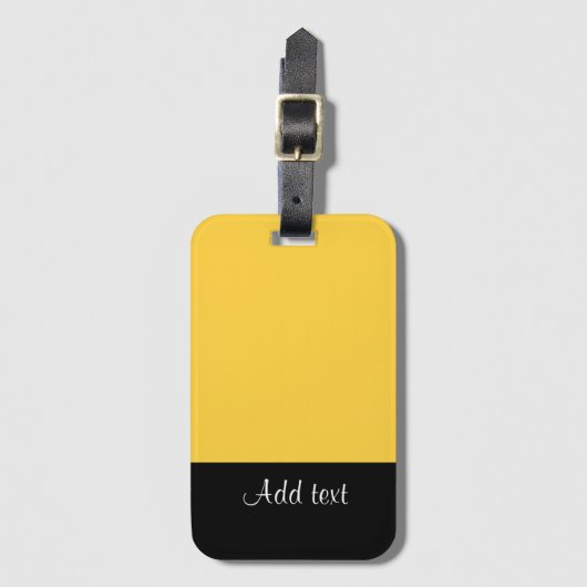 Mellow Yellow Sjabloon Bagagelabel (Voorkant (verticaal))