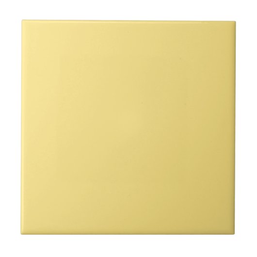 Mellow Yellow Solid Color Tegel Tegeltje (Voorkant)