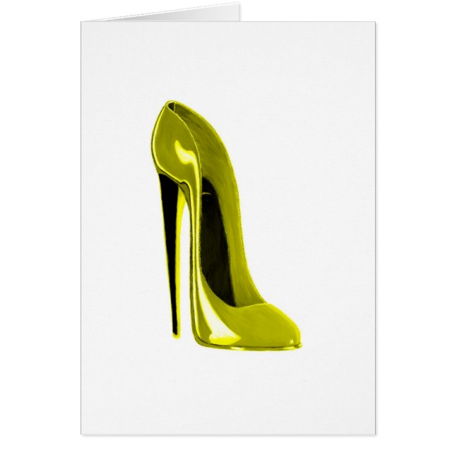 Mellow Yellow Stiletto Shoe (Voorkant)