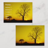 Mellow Yellow | Visitekaartje (Voorkant / Achterkant)