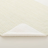 Mellow Yellow Witte Strepen Sherpa Deken (3/4)