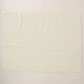 Mellow Yellow Witte Strepen Sherpa Deken (Voorkant (horizontaal))