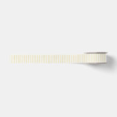 Mellow Yellow Witte Strepen Verjaardag Grosgrain Lint (Voorkant)