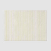 Mellow Yellow Witte Strepen Verjaardag Tissuepapier (Voorkant)
