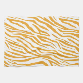 Mellow Yellow Zebra Pattern Theedoek