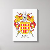 Melo Family Crest Canvas Afdruk (Voorkant)