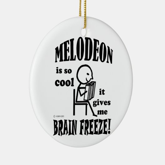 Melodeon, Brain Freeze Keramisch Ornament (Rechts)