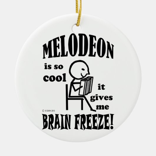Melodeon, Brain Freeze Keramisch Ornament (Voorkant)