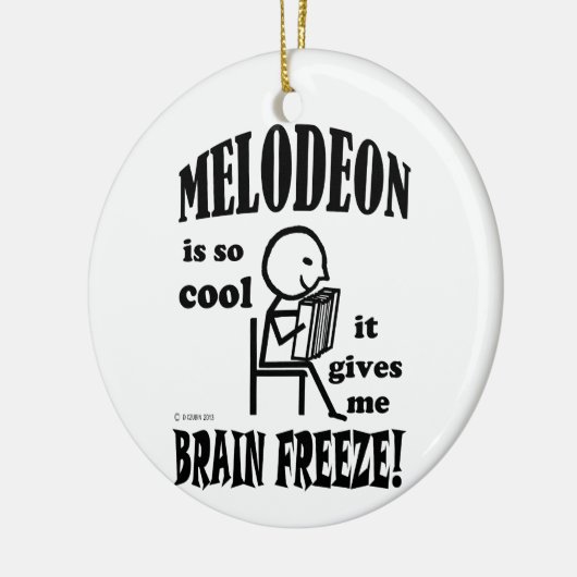 Melodeon, Brain Freeze Keramisch Ornament (Links)