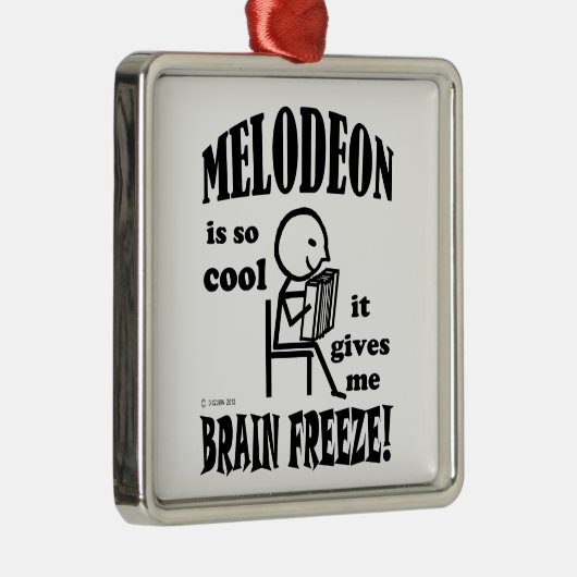 Melodeon, Brain Freeze Metalen Ornament (Rechts)