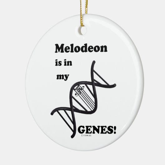 Melodeon in mijn genen keramisch ornament (Links)