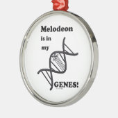 Melodeon in mijn genen metalen ornament (Links)