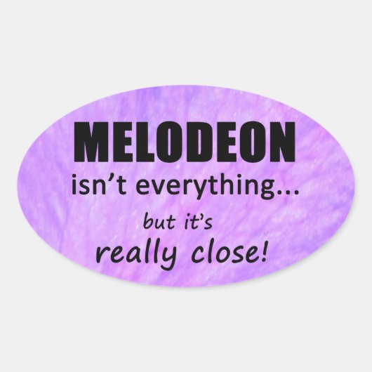 Melodeon is niet alles ovaal Sticker (Voorkant)