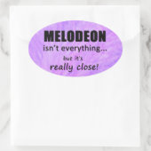 Melodeon is niet alles ovaal Sticker (Tas)