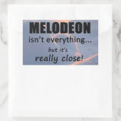 Melodeon is niet alles rechthoekige Sticker (Tas)