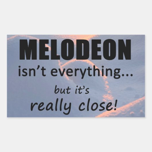 Melodeon is niet alles rechthoekige Sticker (Voorkant)