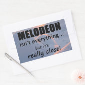 Melodeon is niet alles rechthoekige Sticker (Envelop)