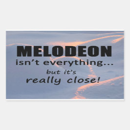 Melodeon is niet alles rechthoekige Sticker