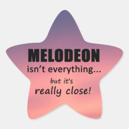 Melodeon is niet alles Star-Sticker Ster Sticker