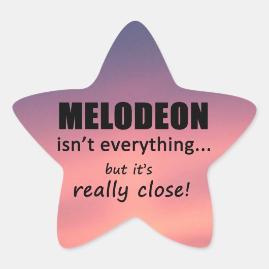 Melodeon is niet alles Star-Sticker Ster Sticker (Voorkant)
