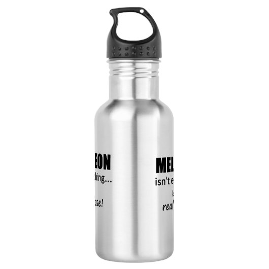 Melodeon is niet alles waterfles (Achterkant)