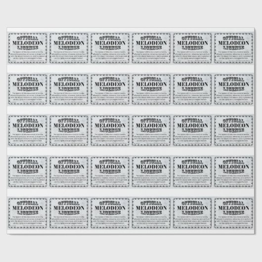 Melodeon-licentie Cadeaupapier (Vlak)