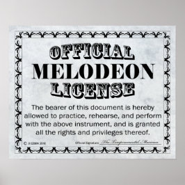 Melodeon-licentie Poster