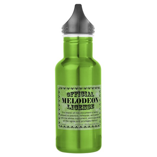 Melodeon-licentie Waterfles (Links)