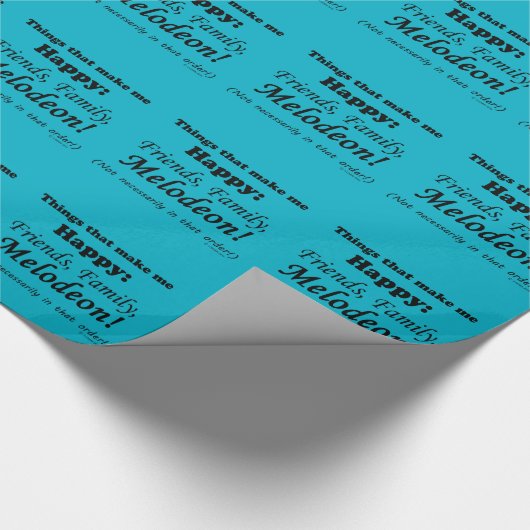 Melodeon maakt me gelukkig cadeaupapier (Hoek)