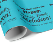 Melodeon maakt me gelukkig cadeaupapier (Rol Hoek)