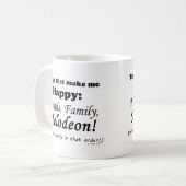 Melodeon maakt me gelukkig koffiemok (Voorkant links)