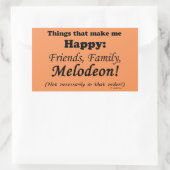 Melodeon maakt me gelukkig rechthoekige sticker (Tas)