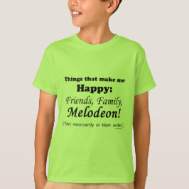 Melodeon maakt me gelukkig t-shirt