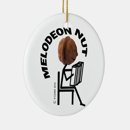 Melodeon Nut Keramisch Ornament (Rechts)