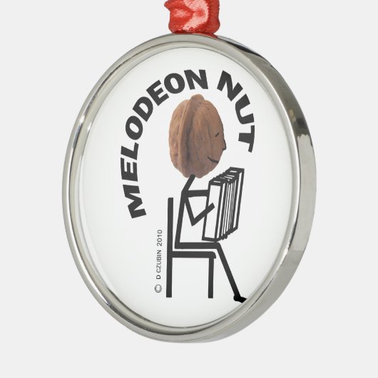 Melodeon Nut Metalen Ornament (Links)
