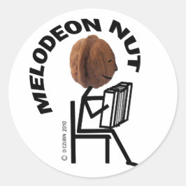 Melodeon Nut Ronde Sticker