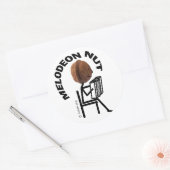 Melodeon Nut Ronde Sticker (Envelop)