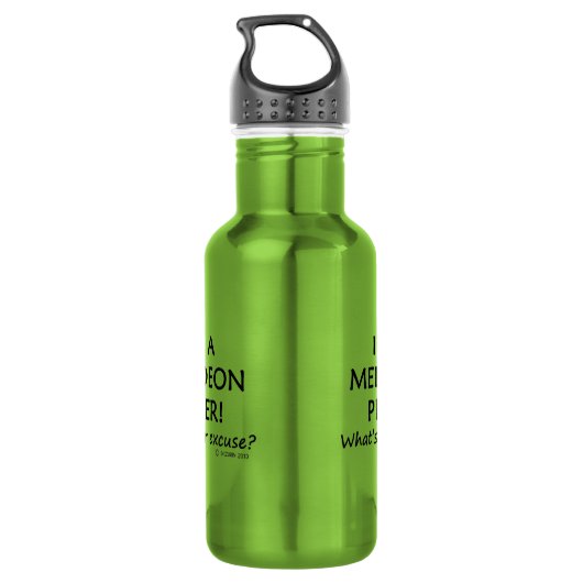 Melodeon Player Pardon Waterfles (Achterkant)