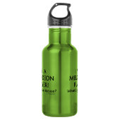 Melodeon Player Pardon Waterfles (Voorkant)