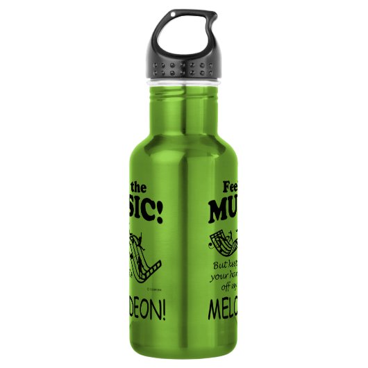 Melodeon voelt de muziek waterfles  (Voorkant)