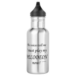 Melodeon Voices zegt dat hij moet spelen Waterfles