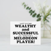 Melodeon Wealthy & Succesvol Briefkaart (Staand voorkant)