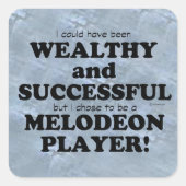 Melodeon Wealthy & Succesvolle Square Sticker (Voorkant)