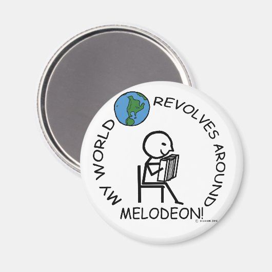 Melodeon - Wereld revolt rond Magneet (Voorkant / Achterkant)