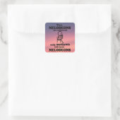 Melodeons Verboden Square Sticker (Tas)