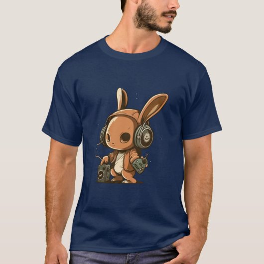 Melodic Bunny: Een muzikale reis T-shirt (Voorkant)